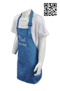 AP070 tailor made kids chef apron design fashionable trendy tailor made plain color apron supplier company  crochet apron